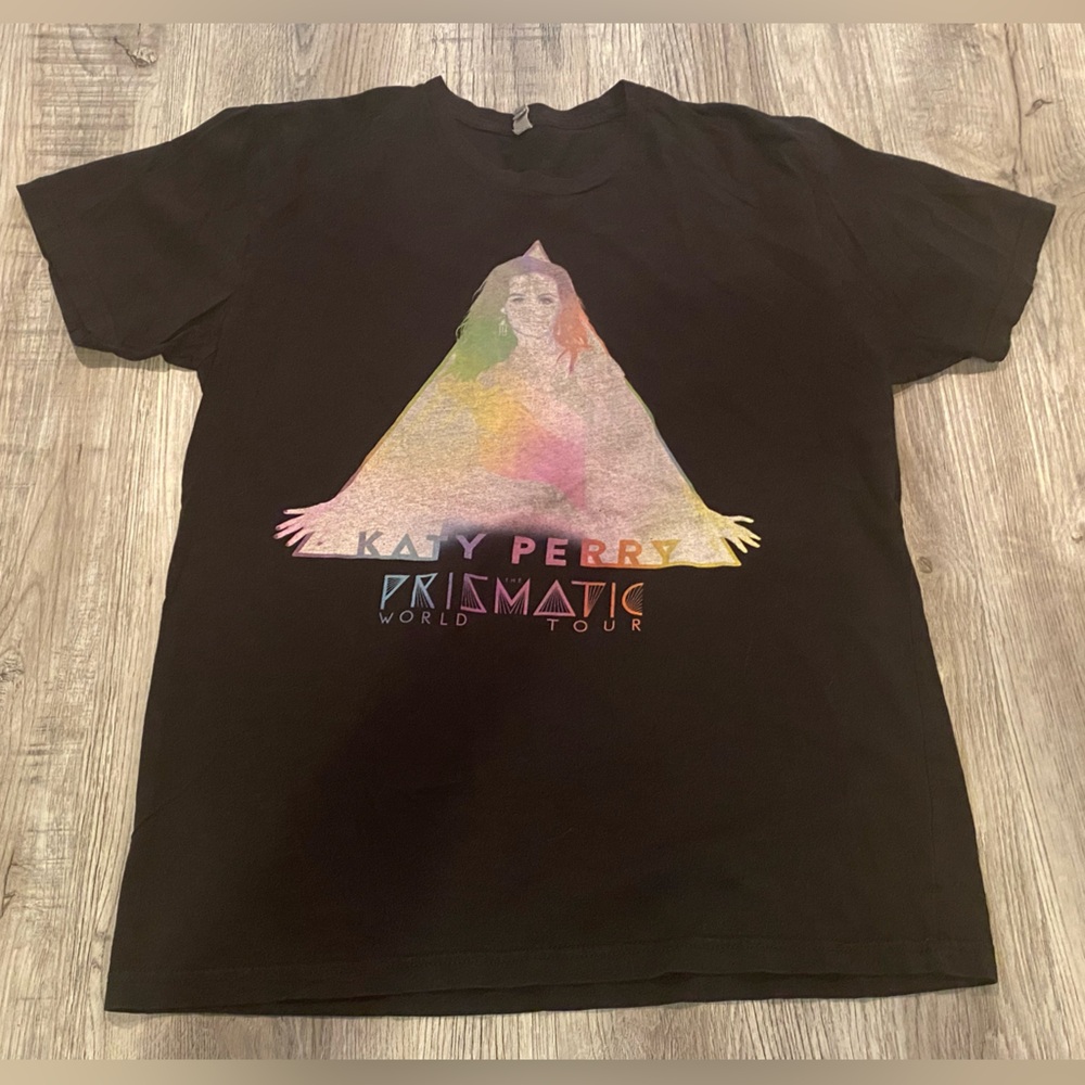 Katy Perry T Shirt Prismatic World Tour 2014 Size Medium Black